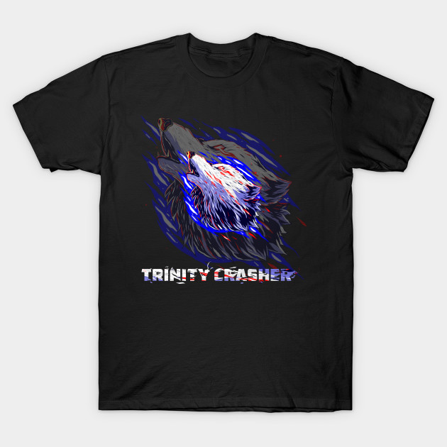 Trinity Crasher fury a Cool blue and white Wolf by hammerhead555000